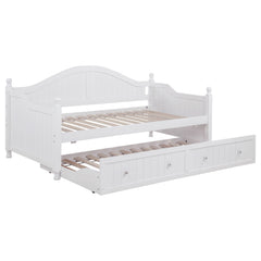 Best Furniture Outlet - Coaster - Julie Ann Wood Twin Daybed with Trundle White - 300053