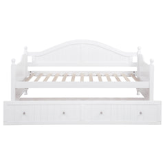 Julie Ann Wood Twin Daybed with Trundle White