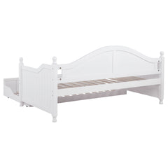 Julie Ann Wood Twin Daybed with Trundle White