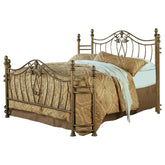 Best Furniture Outlet - Coaster - Sydney Metal Eastern King Open Frame Bed Brushed Gold - 300171KE-SET