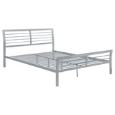 Best Furniture Outlet - Coaster - Cooper Metal Queen Open Frame Bed Silver - 300201Q