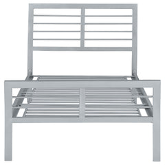 Cooper Metal Twin Open Frame Bed Silver