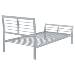 Cooper Metal Twin Open Frame Bed Silver