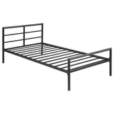 Best Furniture Outlet - Coaster - Fisher Metal Twin Open Frame Bed Gunmetal - 300279T