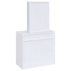 Harvey Vanity Set with Lift-Top Stool White