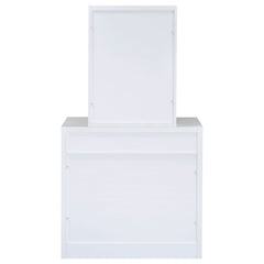 Harvey Vanity Set with Lift-Top Stool White