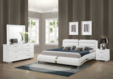 Best Furniture Outlet - Coaster - Jeremaine 4-piece California King Bedroom Set White - 300345KW-S4