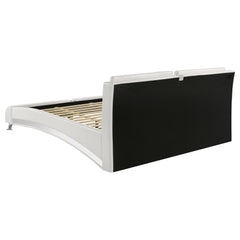 Jeremaine Upholstered California King Sleigh Bed White
