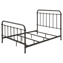 Livingston Metal Full Open Frame Bed Dark Bronze