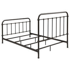 Livingston Metal Full Open Frame Bed Dark Bronze