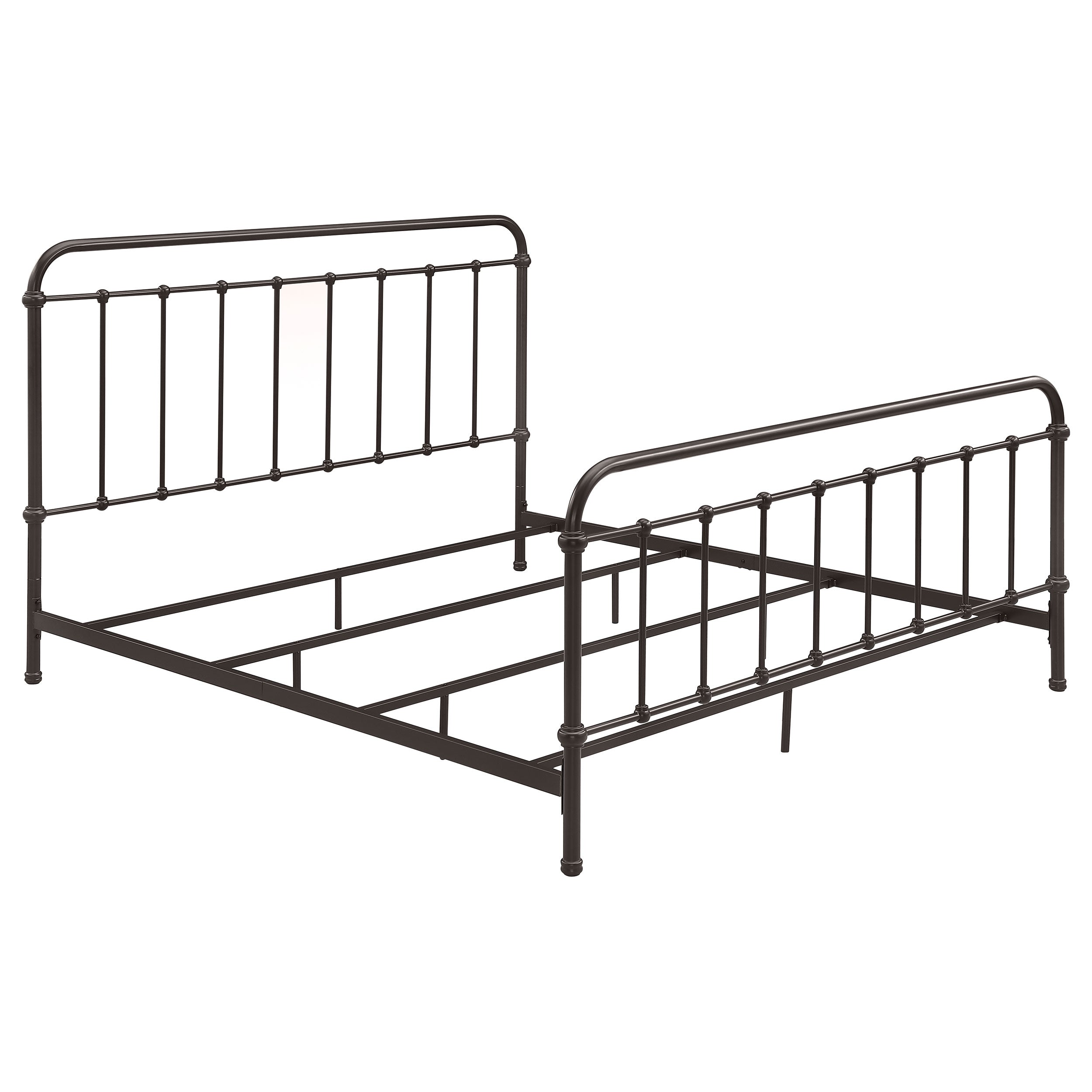 Best Furniture Outlet - Coaster - Livingston Metal Eastern King Open Frame Bed Dark Bronze - 300399KE