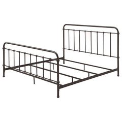 Livingston Metal Eastern King Open Frame Bed Dark Bronze