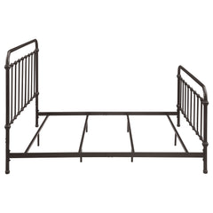 Livingston Metal Eastern King Open Frame Bed Dark Bronze