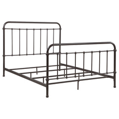 Best Furniture Outlet - Coaster - Livingston Metal Queen Open Frame Bed Dark Bronze - 300399Q