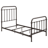 Best Furniture Outlet - Coaster - Livingston Metal Twin Open Frame Bed Dark Bronze - 300399T