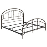 Best Furniture Outlet - Coaster - Rowan Metal Eastern King Open Frame Bed Dark Bronze - 300407KE