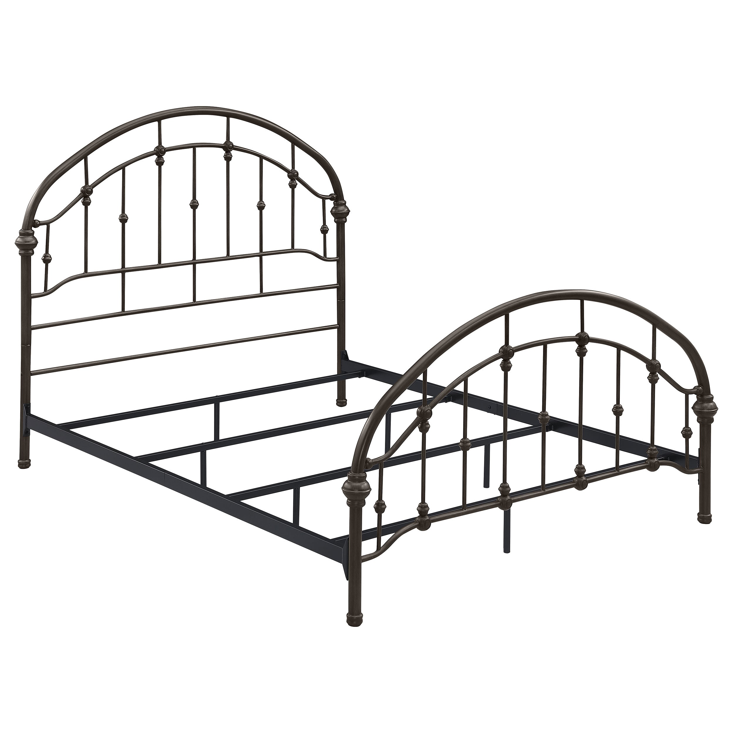 Best Furniture Outlet - Coaster - Rowan Metal Queen Open Frame Bed Dark Bronze - 300407Q