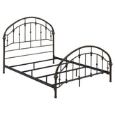 Best Furniture Outlet - Coaster - Rowan Metal Queen Open Frame Bed Dark Bronze - 300407Q