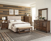 Best Furniture Outlet - Coaster - Devon 4-piece Full Bedroom Set Beige and Burnished Oak - 300525F-S4