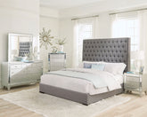Best Furniture Outlet - Coaster - Camille 5-piece Eastern King Bedroom Set Metallic Mercury - 300621KE-S5