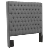 Best Furniture Outlet - Coaster - Camille Upholstered Eastern King Panel Headboard Grey - 300621KEB1
