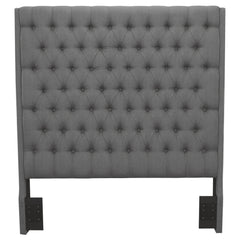 Camille Upholstered Eastern King Panel Headboard Grey