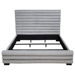 Patricia 58-inch Boucle Upholstered California King Bed Grey