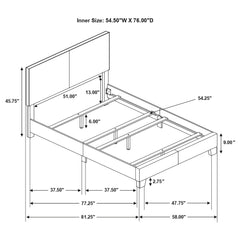 Dorian 4-piece Full Bedroom Set Dark Cocoa