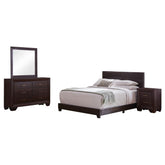 Best Furniture Outlet - Coaster - Dorian 4-piece Eastern King Bedroom Set Dark Cocoa - 300762KE-S4