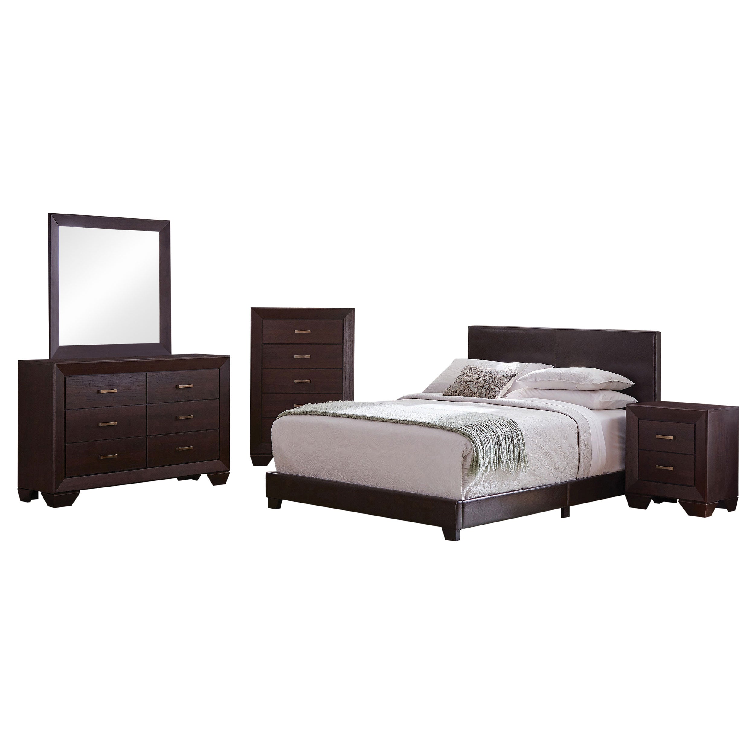 Best Furniture Outlet - Coaster - Dorian 5-piece Eastern King Bedroom Set Dark Cocoa - 300762KE-S5
