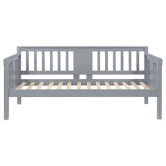 Bethany Wood Twin Daybed with Drop-down Tables Grey