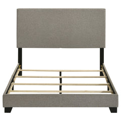 Dorian Fabric Upholstered Full Panel Bed Taupe