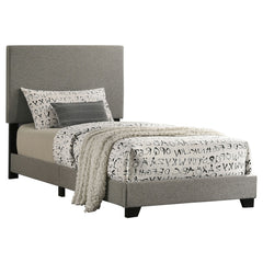 Best Furniture Outlet - Coaster - Dorian Fabric Upholstered Twin Panel Bed Taupe - 300851T