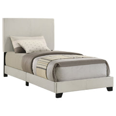 Best Furniture Outlet - Coaster - Dorian Fabric Upholstered Twin Panel Bed Cream - 300852T