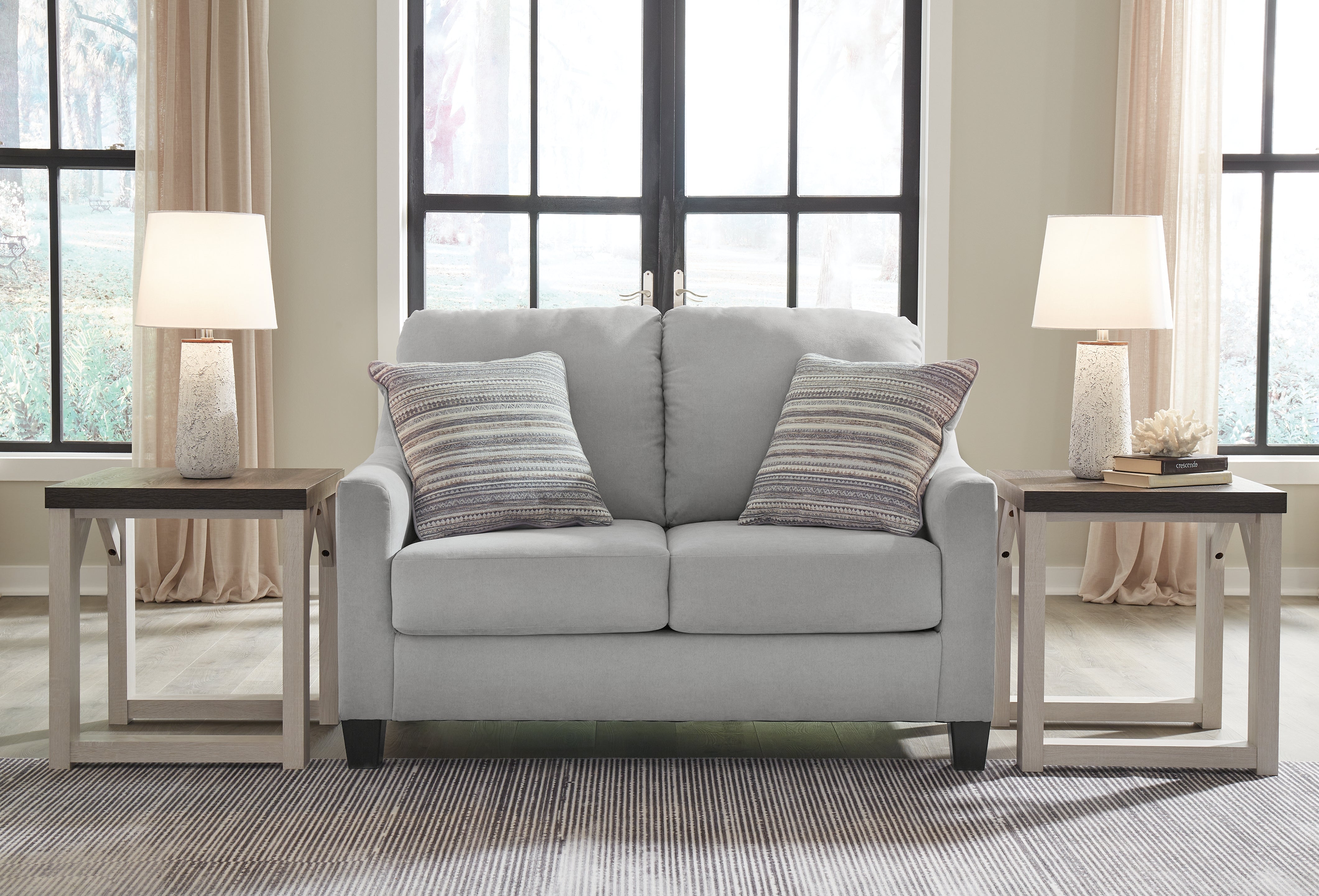 Best Furniture Outlet - Ashley Furniture - Adlai Living Room - Loveseat / Shadow - 3010335