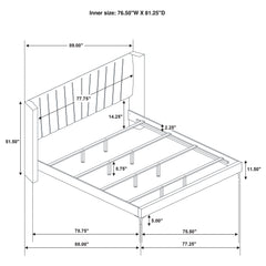 Kendall 4-piece Eastern King Bedroom Set Black