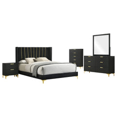 Kendall 5-piece Queen Bedroom Set Black