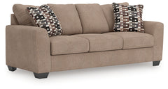 Best Furniture Outlet - Ashley Furniture - Triston-Peaks Living Room - Queen Sofa Sleeper / Suede - 3020439