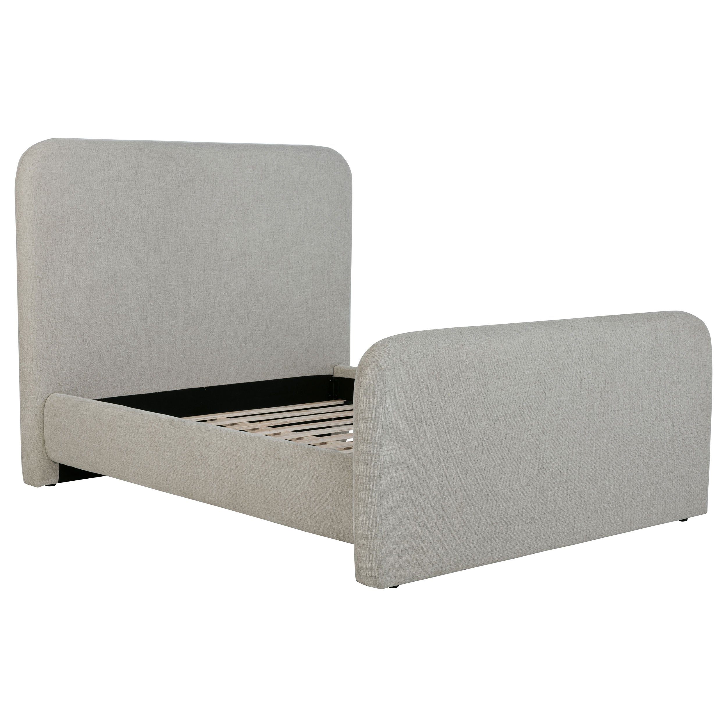 Best Furniture Outlet - Coaster - Wren Upholstered Queen Panel Bed Grey - 302052Q