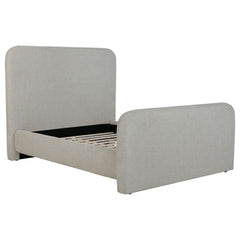 Best Furniture Outlet - Coaster - Wren Upholstered Queen Panel Bed Grey - 302052Q