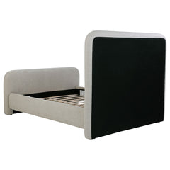 Wren Upholstered Queen Panel Bed Grey