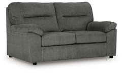 Best Furniture Outlet - Ashley Furniture - Bindura Living Room - Loveseat / Mineral - 3030535