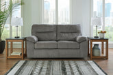 Best Furniture Outlet - Ashley Furniture - Bindura Living Room - Glider Loveseat / Mineral - 3030578