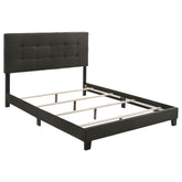 Best Furniture Outlet - Coaster - Mapes Upholstered Queen Panel Bed Charcoal - 305746Q