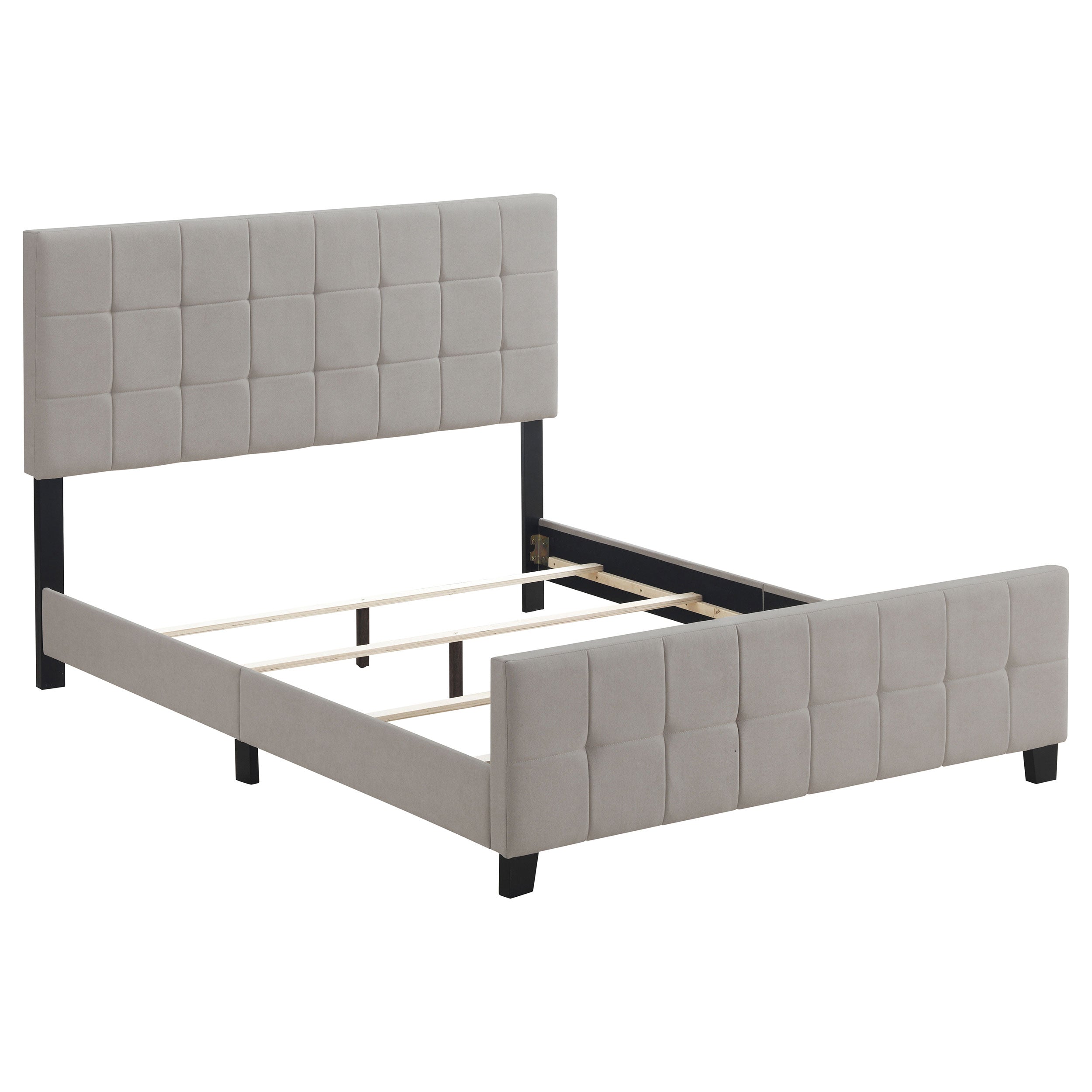 Best Furniture Outlet - Coaster - Fairfield Upholstered Queen Panel Bed Beige - 305952Q