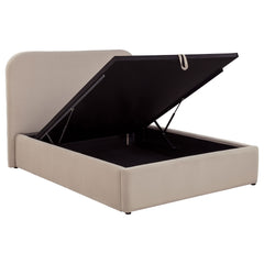 Best Furniture Outlet - Coaster - Anders Upholstered Full Storage Lift Platform Bed Beige - 306037BEIF
