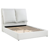 Best Furniture Outlet - Coaster - Gwendoline Upholstered Eastern King Panel Bed White - 306040KE