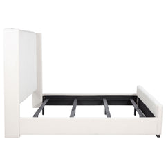 Natasha 65-inch Upholstered California King Bed Cream