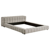 Best Furniture Outlet - Coaster - Trinity Upholstered Full Platform Bed Light Taupe - 306121F