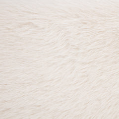 Rebecca Faux Fur Upholstered Eastern King Bed Cream